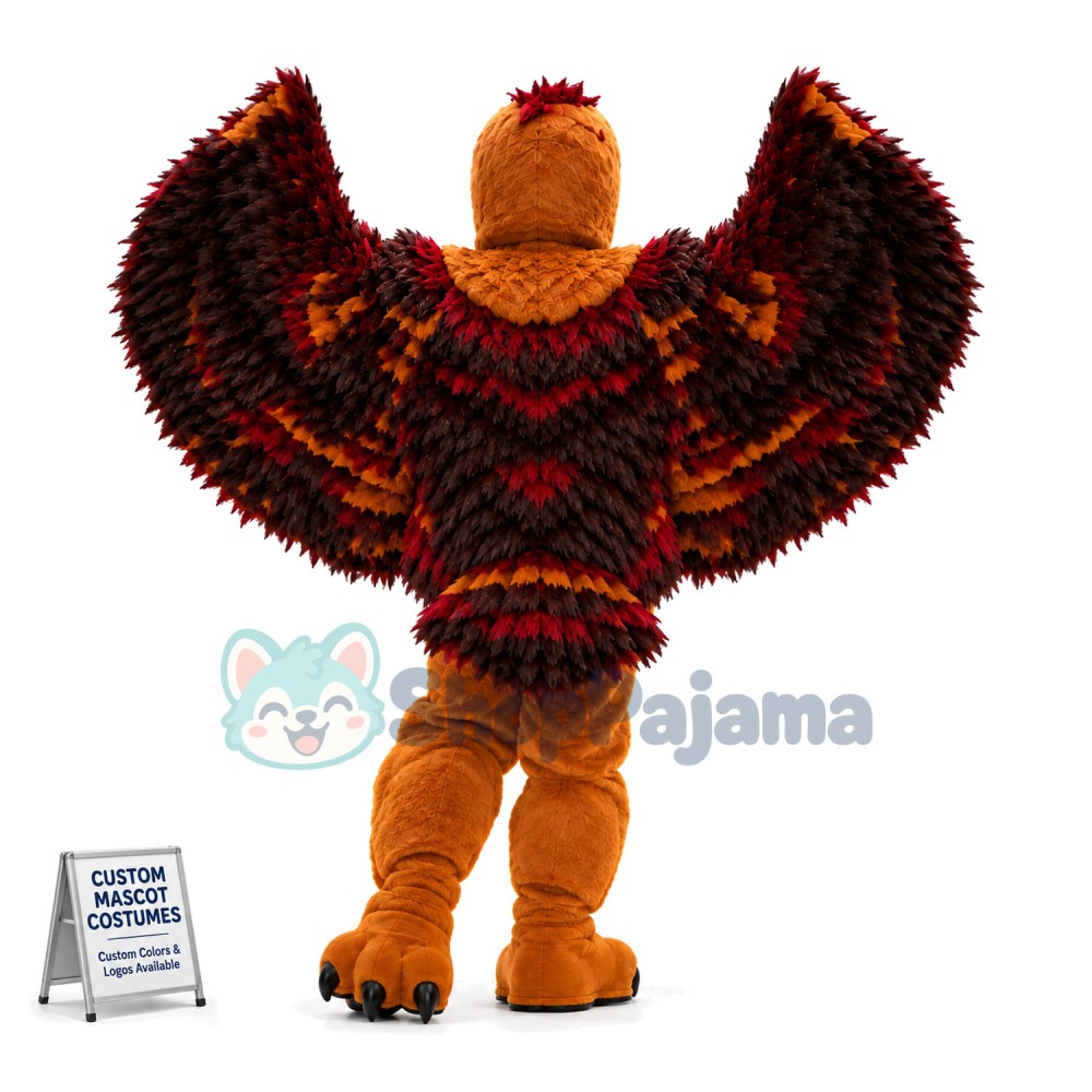 Active Defensive Eagle Mascot Costume