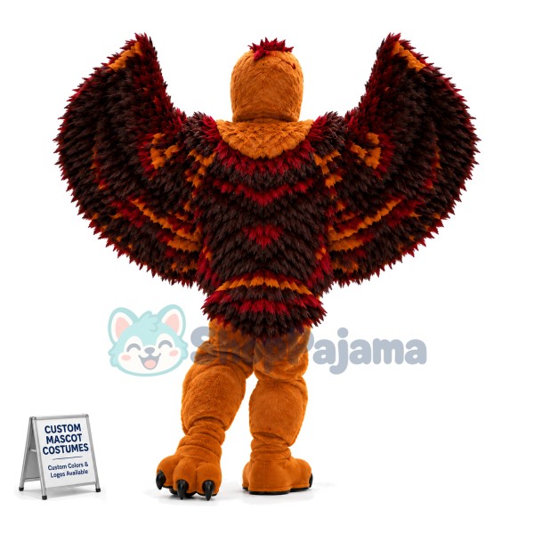 Active Defensive Eagle Mascot Costume