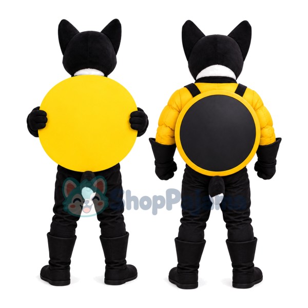 Watchdog With Shield Mascot Costume