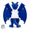 Blue Evil Dragon With Huge Wings Mascot Costume