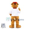 Turbulent Dog With Collar Mascot Costume