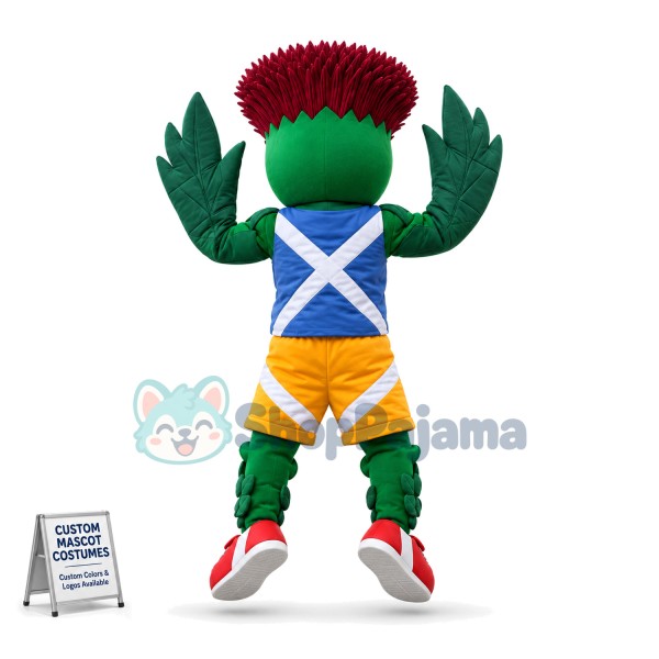 Bouncing Green Plant Doll Mascot Costume