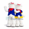 The White Bear Couple of Ski Resort Mascot Costume