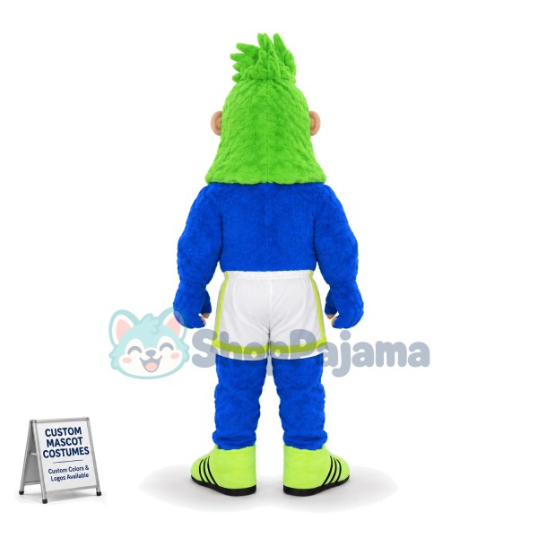 Green-haired Orangutan In a Daze Mascot Costume