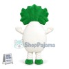 Bulging White Radish Doll Cartoon Mascot Costume
