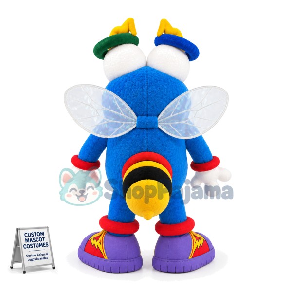 Bigfoot Blue Circle Doll Cartoon Mascot Costume