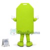 Green Sign of Mobile Regional Airport Mascot Costume