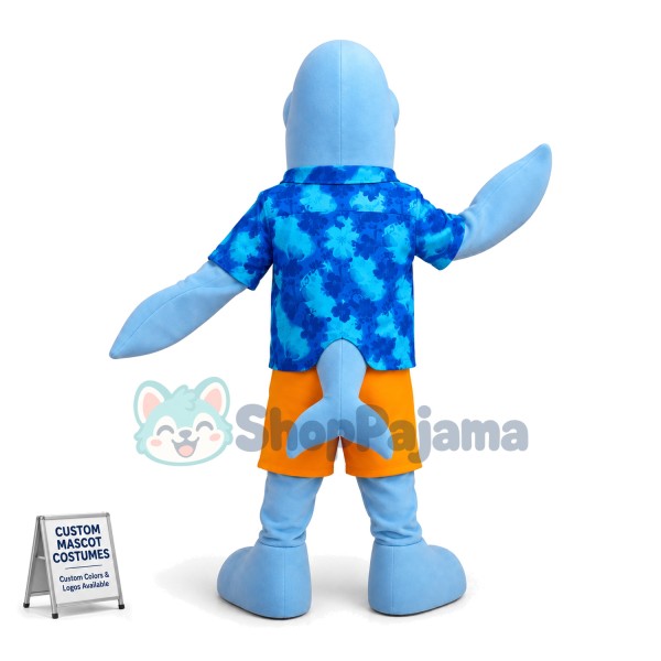 The Pool Keeper Dolphin Mascot Costume