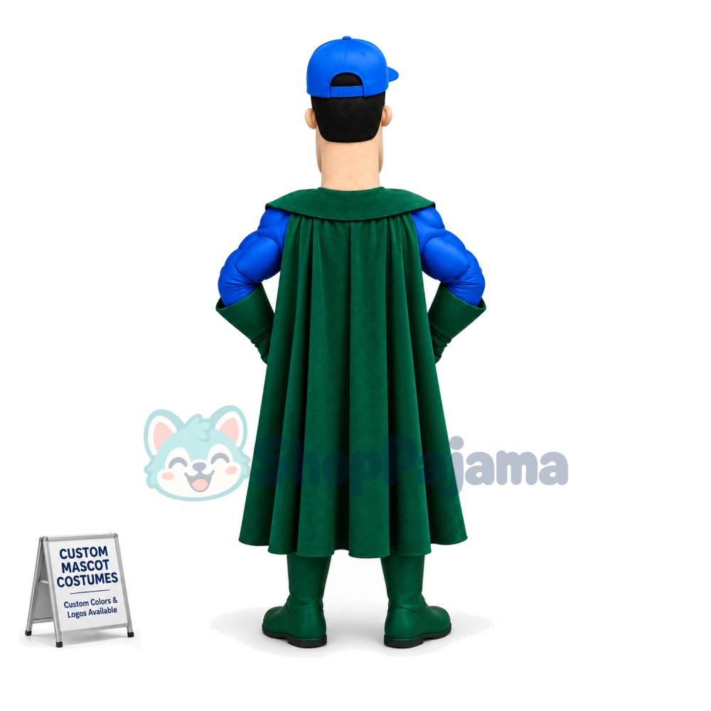 Long-faced Superhero of The College Mascot Costume
