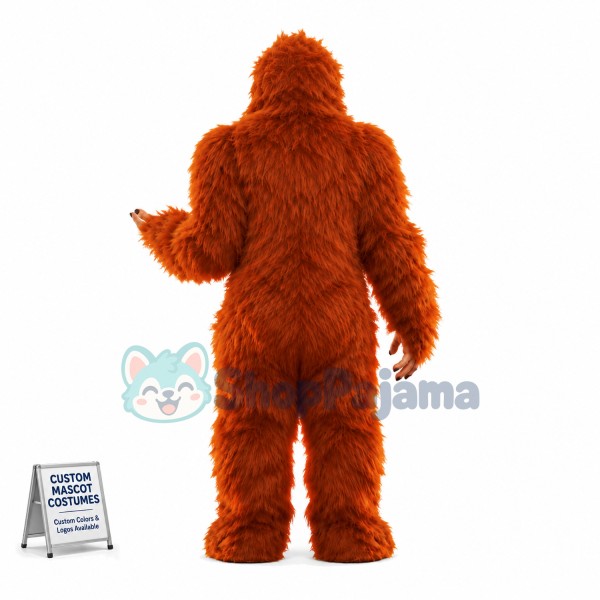 Giant Wild Longhair Orangutan Mascot Costume