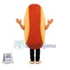 Crude Hot Dog With Mustard Sauce Mascot Costume