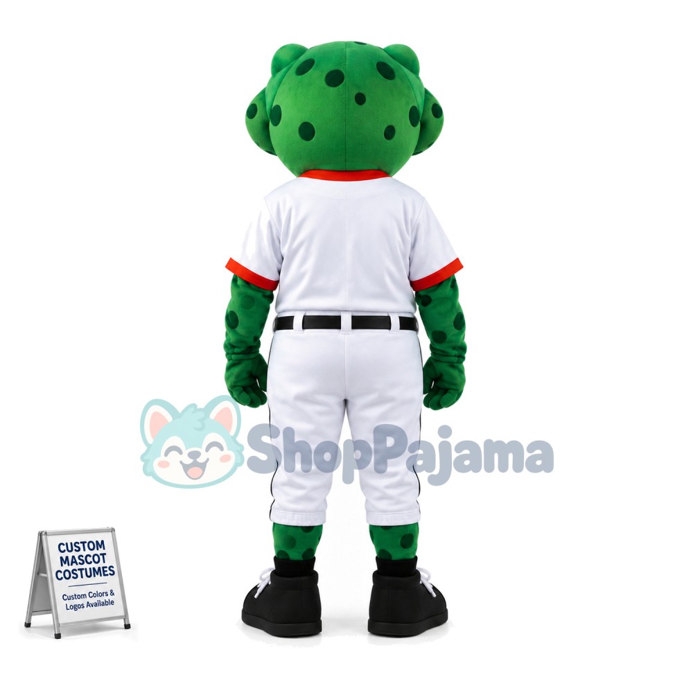 Warm-up Rugby Player Bullfrog Mascot Costume