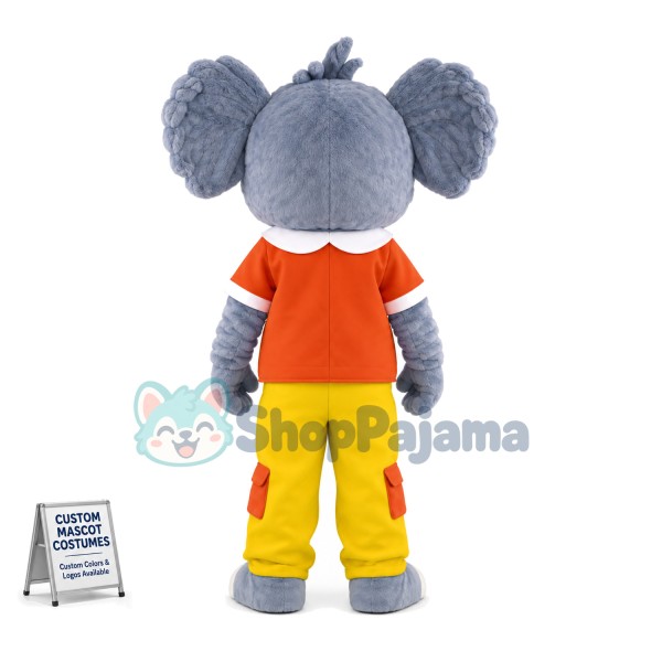 Adult Soft Koala With Blouse Mascot Costume