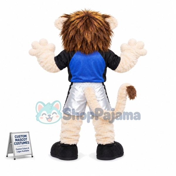 The Hairy Sports Lion Mascot Costume
