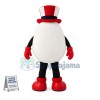 Egg Doll Wearing Roller Skates Mascot Costume
