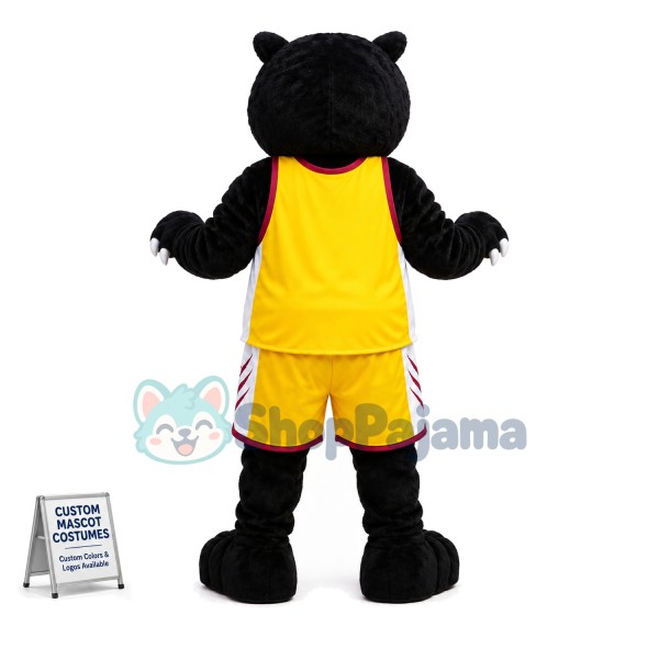 Wild Black Bear of The College Mascot Costume