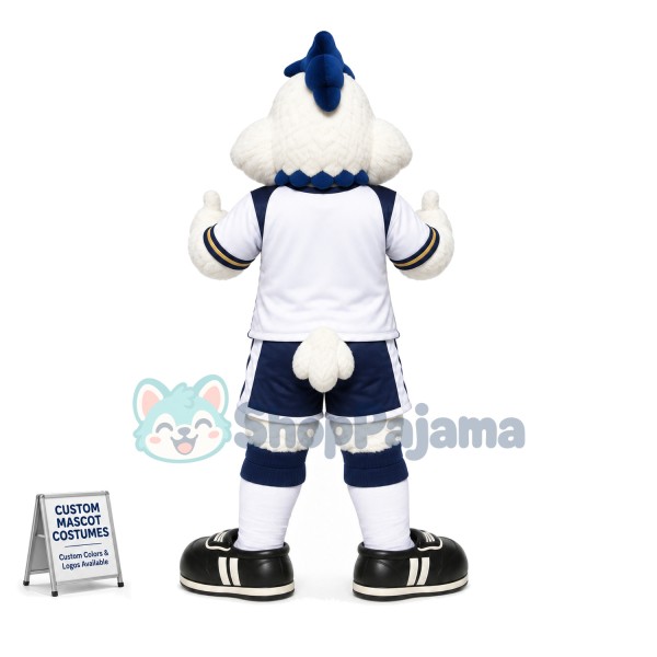 Vivid Power White Chicken Mascot Costume