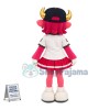 Baseball Baby Pink Cow In Pleated Skirt Mascot Costume