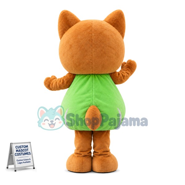 Cabbage Fox Soliciting Guests Mascot Costume