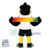 Adult Black Eagle Holding The Signage Mascot Costume