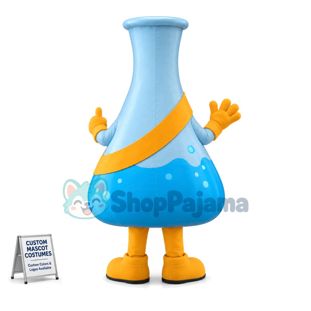 Glass Reagent Bottle of Laboratory Mascot Costume