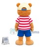 Well-behaved Squirrel Wearing Sun Hat Mascot Costume