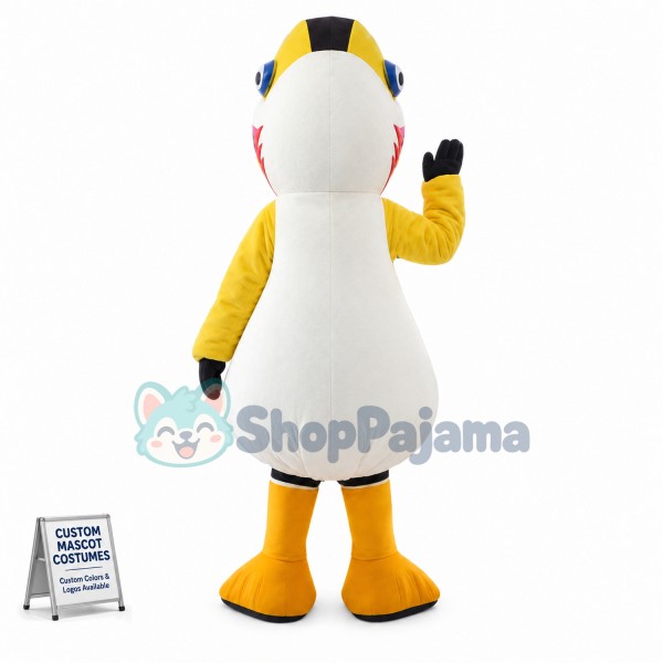 The Large Yellow & White Toucan Mascot Costume