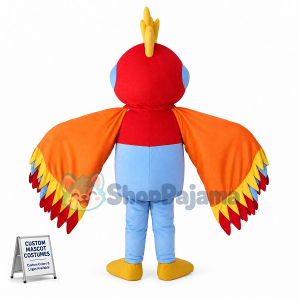 Big-winged Polychromatic Bird Mascot Costume