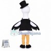 Elegant Ostrich In The Dinner Suit Mascot Costume