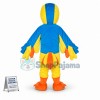 Yellow & Blue Bird Mascot Costume For Adult