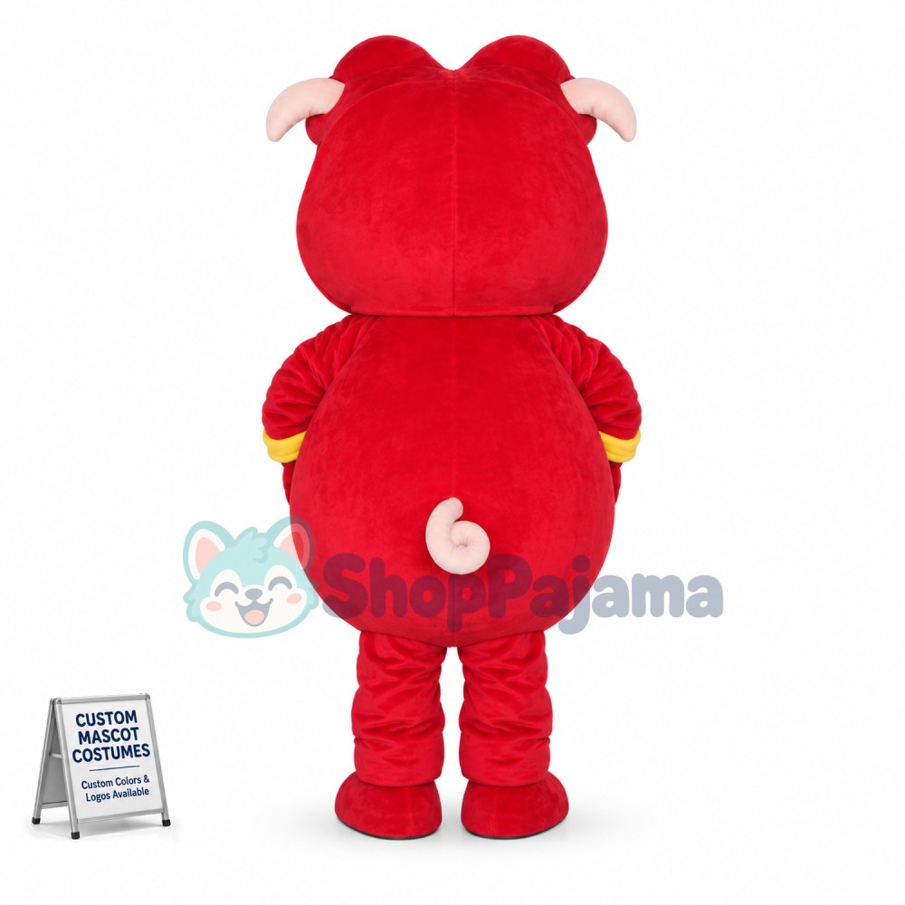 The Optimistic Young Pigman Mascot Costume