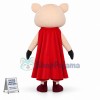 Super Pig With Belt Mascot Costume