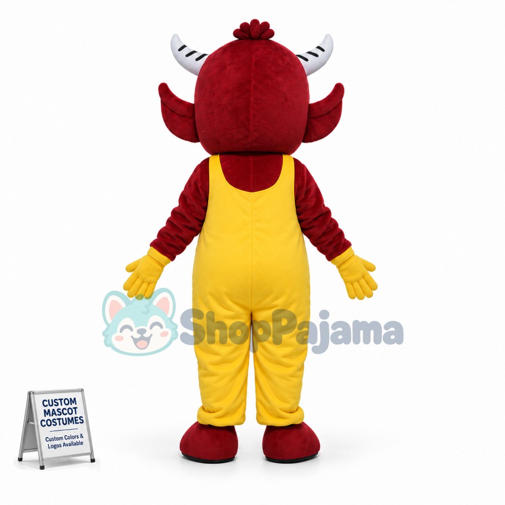 The Navie Red Calf Mascot Costume