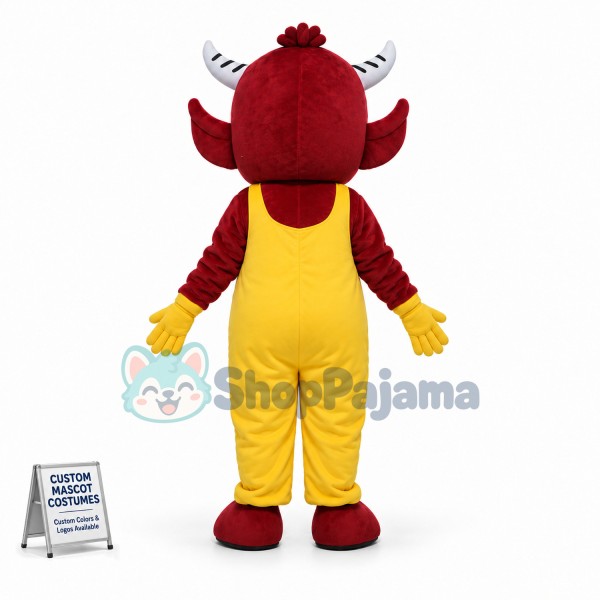 The Navie Red Calf Mascot Costume