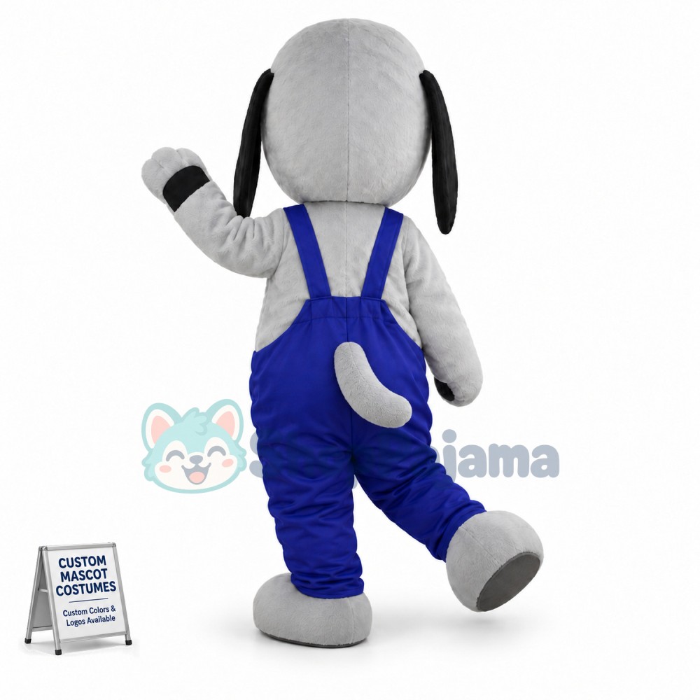 Greyhound With Drooping Ears Mascot Costume