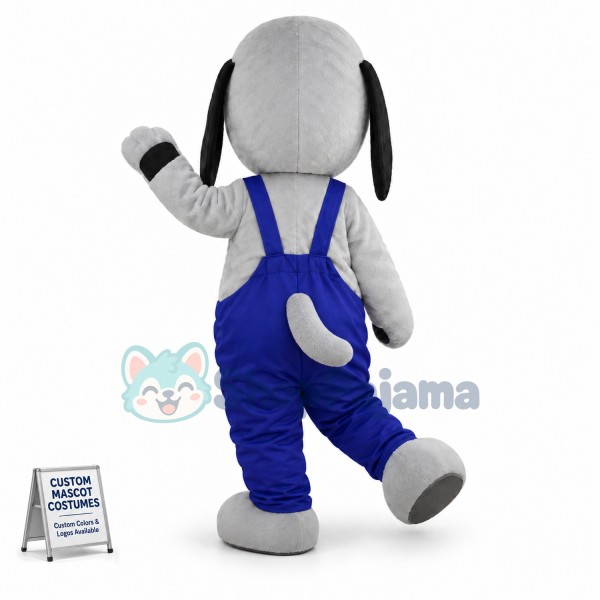 Greyhound With Drooping Ears Mascot Costume