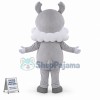 Adult Size Gray & White Dog Mascot Costume