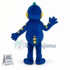 Blue Dragon With Big Nostrils Mascot Costume