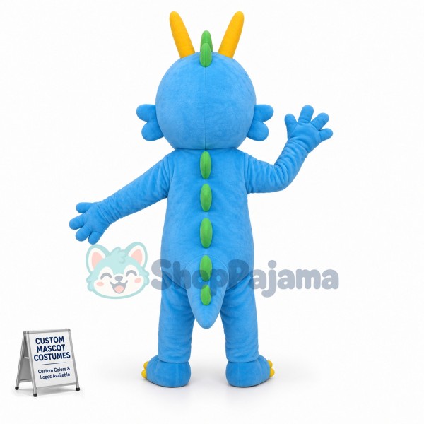 Baby Dragon With Heart-shaped Nose Mascot Costume