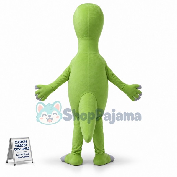 Baby Dinosaur Showing Sharp Teeth Mascot Costume