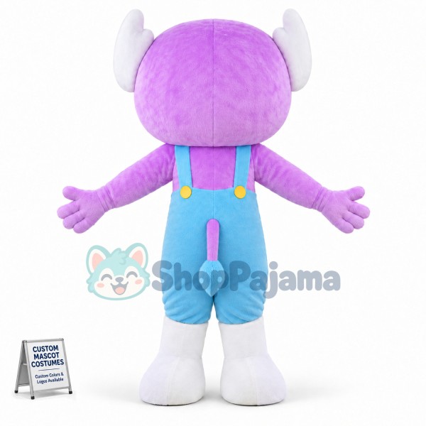 Baby Elephant With Short Nose Mascot Costume