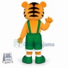 Amiable Baby Tiger With Green Pants Mascot Costume