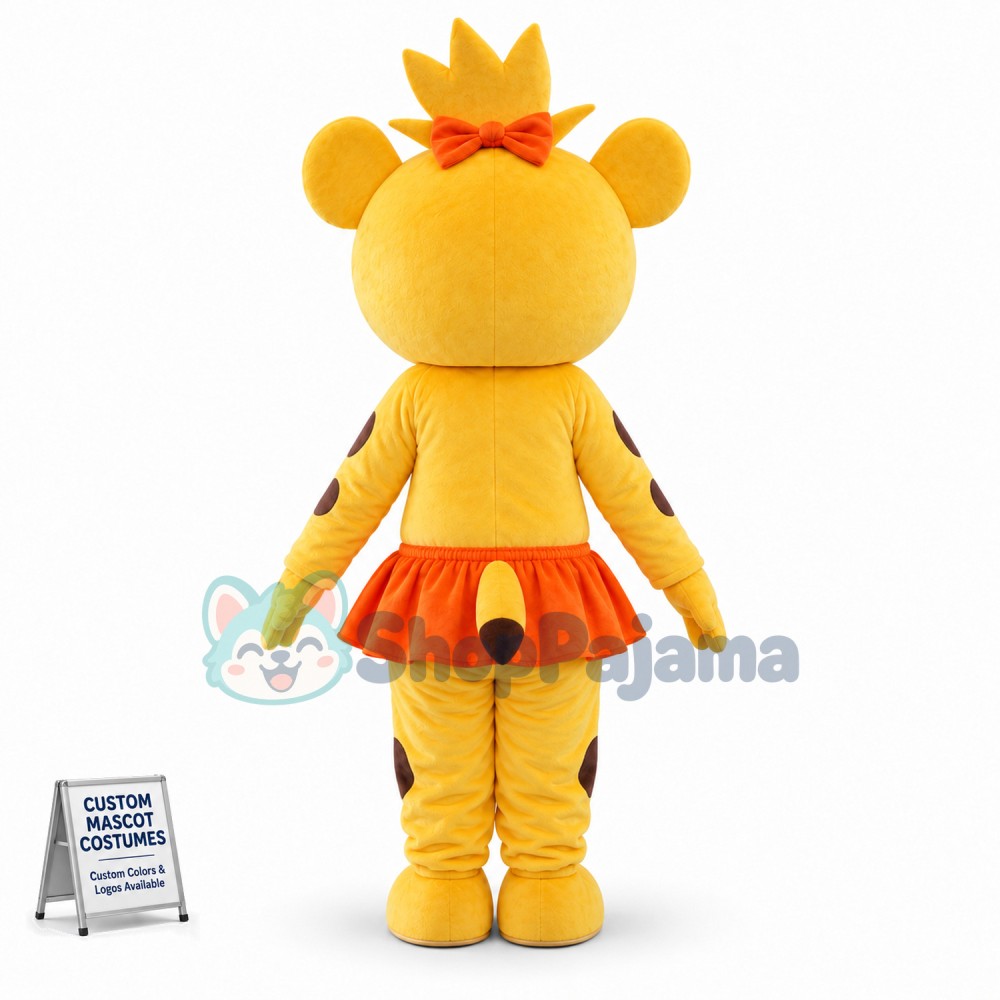 Baby Girl Tiger Wearing Skirt Mascot Costume