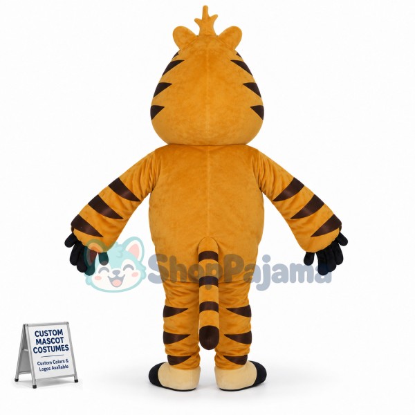 The Restless Tiger Rolling Eyes Mascot Costume