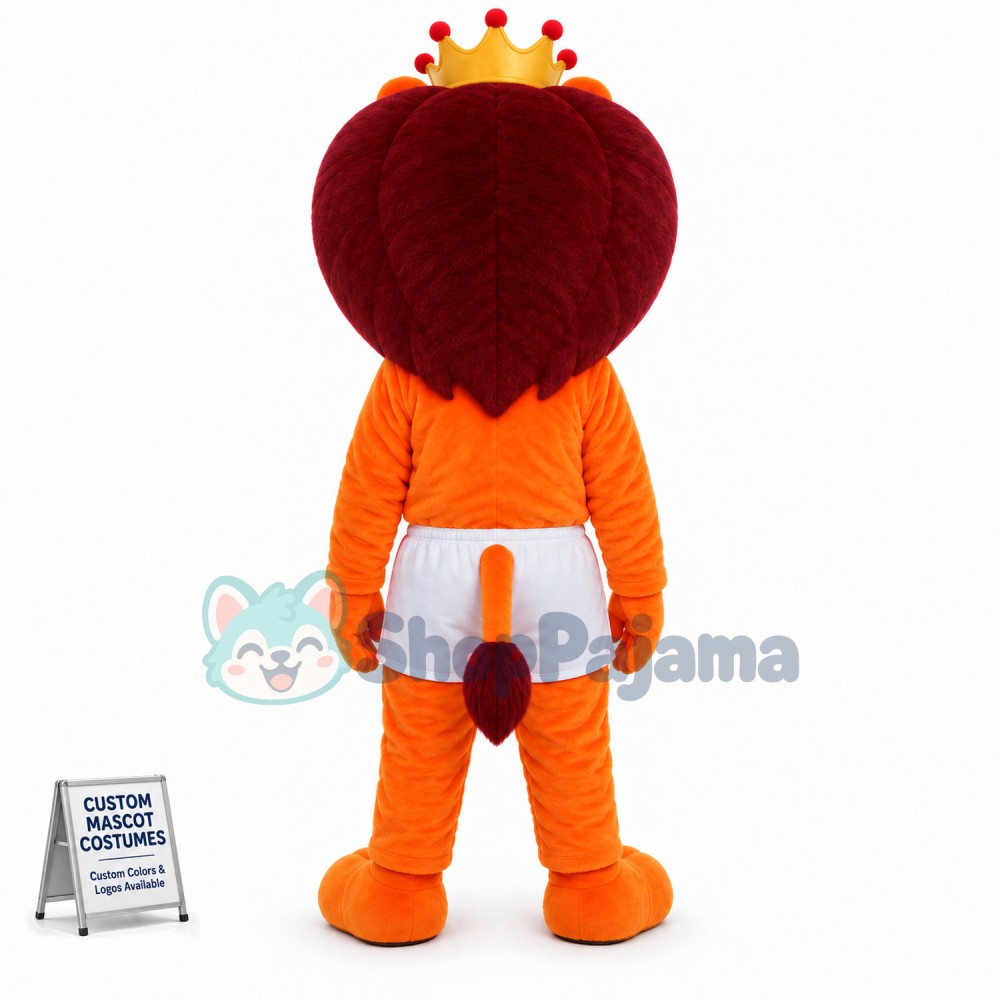 The Lion King In White Shorts Mascot Costume
