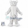 White Tiger Adult Plush Mascot Costume