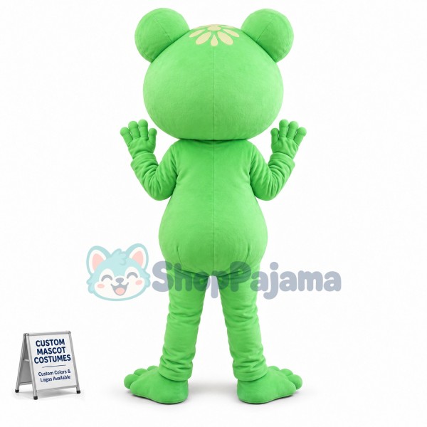 Adult Lovely Smiling Frog Mascot Costume