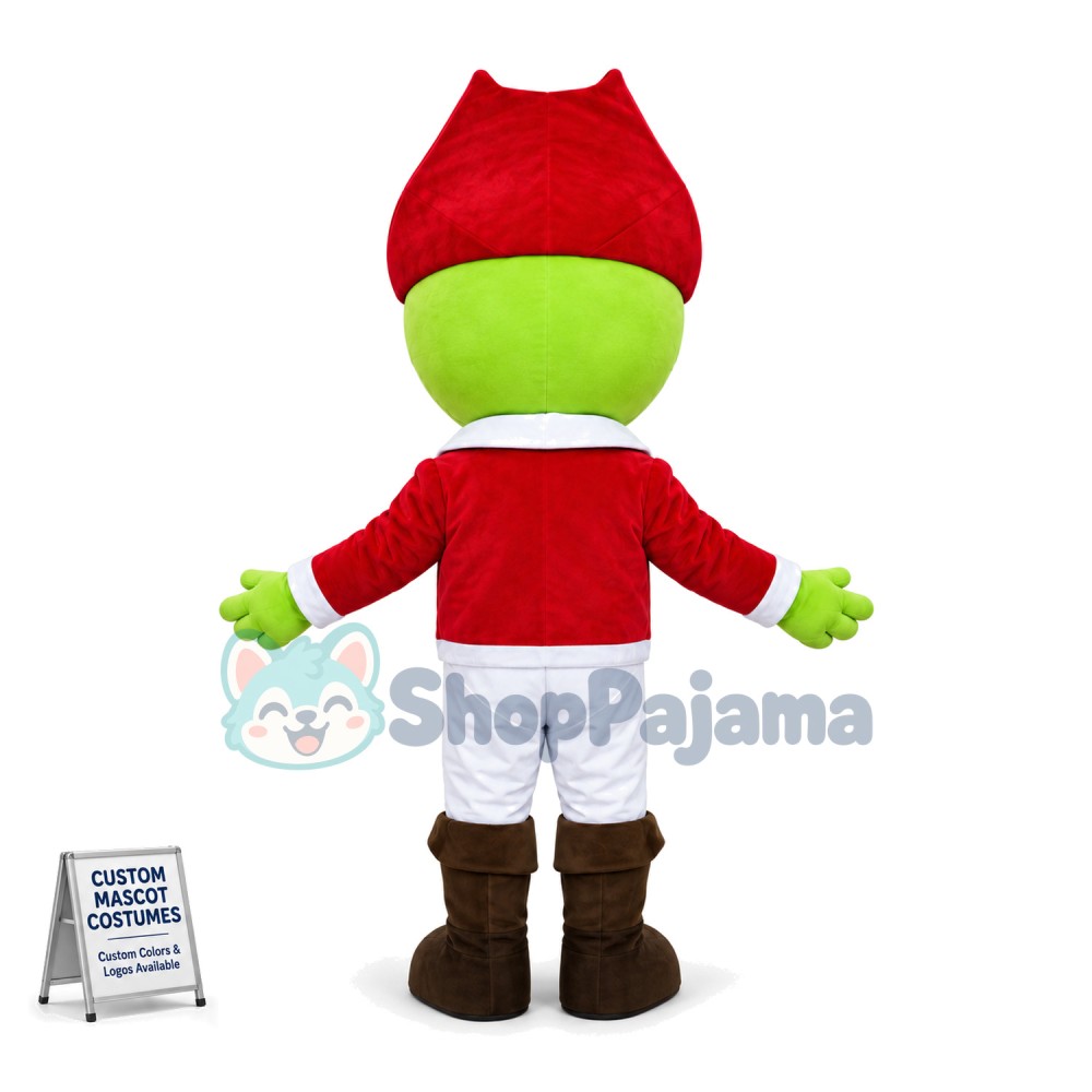The Pirate Little Green Dragon Mascot Costume