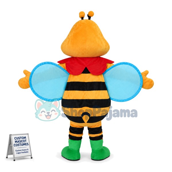 The Beautiful Fat Head Bee Mascot Costume