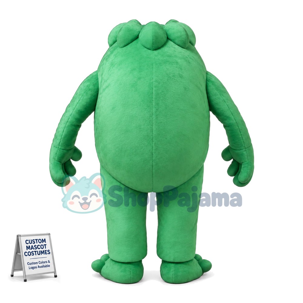 All Over Green Rock Monster Mascot Costume